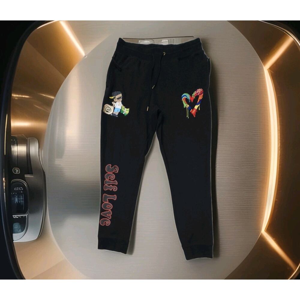 Civilized Brand Sweatpants Mens Raised By Bears Embroidered Joggers Size L